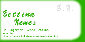 bettina nemes business card